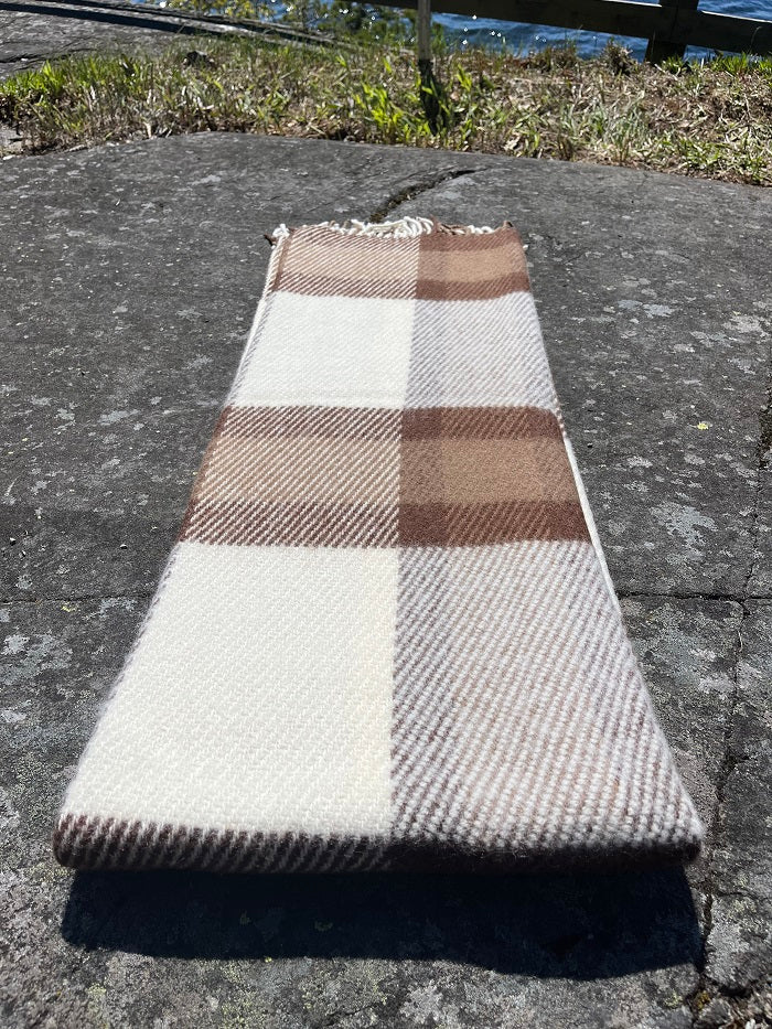 Heimdall Norway - Haugastøl - Brown - 100% Pure New Wool - Blanket