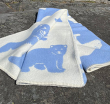 Load image into Gallery viewer, Heimdall Norway - Polarbear Blanket - Light Blue
